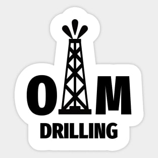 Oil & Gas Offshore Drilling Rig Driller OIM Sticker